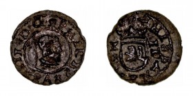 MONARQUÍA ESPAÑOLA
FELIPE IV
2 Maravedís. AE. Cuenca. (1664). CAL.1349. Muy escasa. BC+