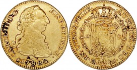 MONARQUÍA ESPAÑOLA
CARLOS III
2 Escudos. AV. Madrid M. 1788. 6,74 g. CAL.459. MBC/MBC+