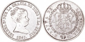 MONARQUÍA ESPAÑOLA
ISABEL II
Real. AR. Madrid CL. 1847. 1,49 g. CAL.415. Muy bonita pieza que conserva brillo. Muy escasa así. SC-