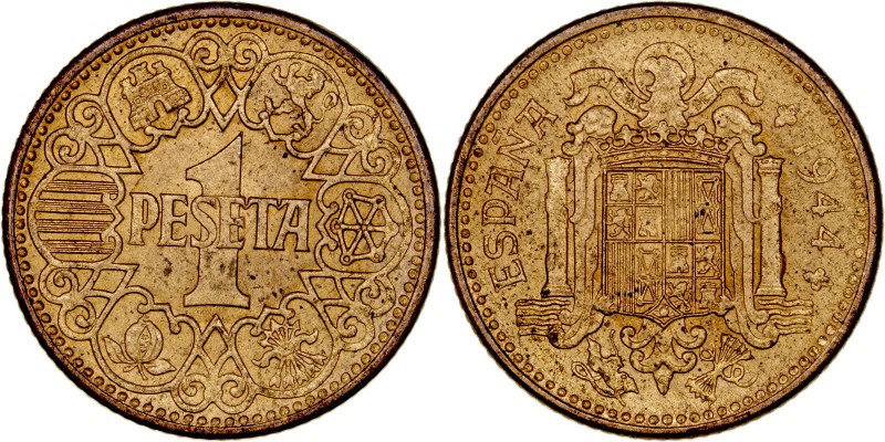 LA Peseta
ESTADO ESPAÑOL
Peseta. AE. 1944. CAL.74. EBC+