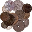 MONEDAS EXTRANJERAS
DINAMARCA
Lote de 14 monedas. AE. Siglo XIX y XX. MBC a BC