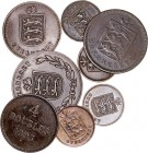MONEDAS EXTRANJERAS
GUERNSEY
Lote de 8 monedas. AE. Double 1830, 1889, 1902 y 1911, 4 Doubles 1830, 1893, 1918, 8 Doubles 1918. MBC+ a MBC-