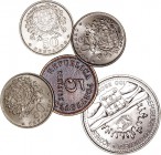 MONEDAS EXTRANJERAS
PORTUGAL
Lote de 5 monedas. AE. 50 Centavos 1964 (3), 5 Centavos 1922 Angola y 100 Escudos 1995 Azores. SC a MBC-