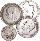 MONEDAS EXTRANJERAS
SUECIA
Lote de 4 monedas. AR. 25 Ore 1932, Krona 1876, 1898 y 1948. MBC+ a BC+