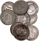 MONEDAS EXTRANJERAS
SUIZA
Lote de 9 monedas. AR/AE. 10 Rappen 1914 y 1943, 20 Rappen 1943, 1/2 Franc 1942 (2), 1952, 1957 (2) y 1962. MBC+ a MBC-