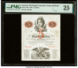 Austria Privileged Austrian National Bank 5 Gulden 1859 Pick A88 PMG Very Fine 25. 

HID09801242017

© 2020 Heritage Auctions | All Rights Reserved