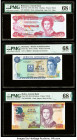 Bahamas Central Bank 3 Dollars 1974 (ND 1984) Pick 44a PMG Superb Gem Unc 68 EPQ; Bermuda Bermuda Government 1 Dollar 6.2.1970 Pick 23a PMG Superb Gem...