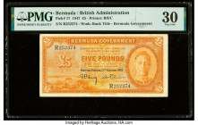 Bermuda Bermuda Government 5 Pounds 17.2.1947 Pick 17 PMG Very Fine 30. 

HID09801242017

© 2020 Heritage Auctions | All Rights Reserved