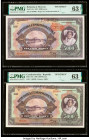 Bohemia and Moravia National Bank 5000 Korun 1943 Pick 16s Specimen PMG Choice Uncirculated 63 EPQ; Czechoslovakia Republika Ceskoslovenska 5000 Korun...