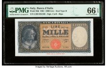 Italy Banco d'Italia 1000 Lire 1961 Pick 88d PMG Gem Uncirculated 66 EPQ. 

HID09801242017

© 2020 Heritage Auctions | All Rights Reserved