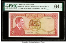 Jordan Central Bank of Jordan 5 Dinars 1959 (ND 1965) Pick 11b PMG Choice Uncirculated 64 EPQ. 

HID09801242017

© 2020 Heritage Auctions | All Rights...