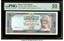 Oman Central Bank of Oman 20 Rials 1987 / AH1408 Pick 29a PMG About Uncirculated 55. 

HID09801242017

© 2020 Heritage Auctions | All Rights Reserved