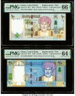 Oman Central Bank of Oman 10; 20 Rials 2010 / AH1431 Pick 45*; 46* Two Commemorative Replacement Examples PMG Choice Uncirculated 64 EPQ; Gem Uncircul...