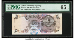 Qatar Qatar Monetary Agency 5 Riyals ND (1973) Pick 2a PMG Gem Uncirculated 65 EPQ. 

HID09801242017

© 2020 Heritage Auctions | All Rights Reserved
