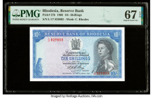 Rhodesia Reserve Bank of Rhodesia 10 Shillings 10.9.1968 Pick 27b PMG Superb Gem Unc 67 EPQ. 

HID09801242017

© 2020 Heritage Auctions | All Rights R...