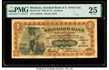 Rhodesia Standard Bank of South Africa 1 Pound 3.12.1932 Pick S147 PMG Very Fine 25. 

HID09801242017

© 2020 Heritage Auctions | All Rights Reserved