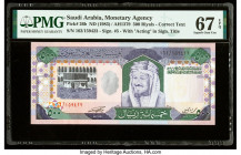 Saudi Arabia Saudi Arabian Monetary Agency 500 Riyals ND (1983) / AH1379 Pick 26b PMG Superb Gem Unc 67 EPQ. 

HID09801242017

© 2020 Heritage Auction...