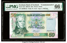 Scotland Bank of Scotland 50 Pounds 29.1.2003 Pick 122c Commemorative PMG Gem Uncirculated 66 EPQ. 

HID09801242017

© 2020 Heritage Auctions | All Ri...