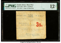 South Africa Bechuanaland 3 Shillings 1900 Pick S653 PMG Fine 12 Net. Repaired and piece added.

HID09801242017

© 2020 Heritage Auctions | All Rights...
