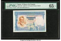Spain Banco de Espana 25 Pesetas 31.8.1936 (ND 1938) Pick 87b PMG Gem Uncirculated 65 EPQ. 

HID09801242017

© 2020 Heritage Auctions | All Rights Res...