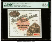 Sweden Sveriges Riksbank 100 Kronor 1937 Pick 36t PMG About Uncirculated 55 EPQ. 

HID09801242017

© 2020 Heritage Auctions | All Rights Reserved
