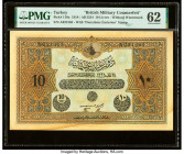 Turkey Ministry of Finance 10 Livres 1918 / AH1334 Pick 110x PMG Uncirculated 62. Stains are noted on this example.

HID09801242017

© 2020 Heritage A...