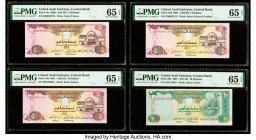 United Arab Emirates Central Bank Group Lot of 7 Examples PMG Gem Uncirculated 65 EPQ (4); Superb Gem Unc 68 EPQ; Gem Uncirculated 66 EPQ; Choice Unci...