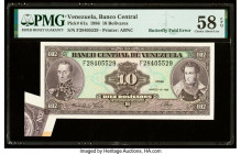 Butterfly Fold Error Venezuela Banco Central De Venezuela 10 Bolivares 18.3.1986 Pick 61a PMG Choice About Unc 58 EPQ. 

HID09801242017

© 2020 Herita...