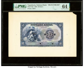 Yugoslavia National Bank 10 Dinara 1.11.920 Pick 21p1; 21p2 Front and Back Proofs PMG Choice Uncirculated 64 (2). Two POCs on the Front Proof.

HID098...