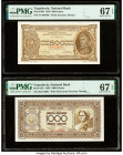 Yugoslavia National Bank 500; 1000 Dinara 1.5.1946 Pick 66b; 67b Two Examples PMG Superb Gem Unc 67 EPQ (2). 

HID09801242017

© 2020 Heritage Auction...