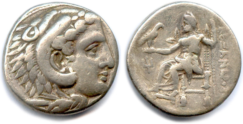 Greek
ROYAUME DE MACÉDOINE - ALEXANDRE III 
LE GRAND 336-323
Tête divinisée d...