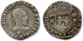 France Royales
HENRI III 1574-1589
HENRICVS. III. D. G. FRAN. ET. POLO: REX. Buste du Roi, 
lauré, drapé et cuirassé à l’antique, avec un col plat....