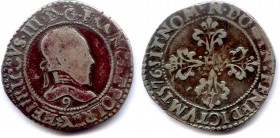 France Royales
HENRI III 1574-1589
HENRICVS. III. D. G. FRANC. ET. POL. REX. Patte d’aigle, marque 
de Jean Boistel (1581-1593) en début de légende...