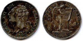 France Royales
LOUIS XVI Gouvernement Constitutionnel 
3 septembre 1791 - 21 septembre 1792
Écu d’argent de 6 Livres 1792-an 4 de la Liberté 
(1er...