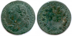 France Royales
LOUIS XVI Gouvernement Constitutionnel 1791-1792
12 Deniers 1792-an 4 de la Liberté avec FRANÇAIS 
BB = Strasbourg. (11,13 g)
Dy 17...