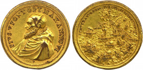 VATICAN
VATICAN - PIE V 
PIVS.V.PONT.OPT.MAX.ANNO.VI. Son buste à 
gauche. Dessous, F.P. R/. DEXTERA TVA DOM 
PERCVSSIT INNIMICVM 1571. La flotte ...