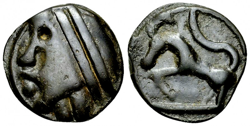 Sequani AE cast potin, c. 70-40 BC 

Celtic Gaul. Sequani. AE cast potin (18 m...