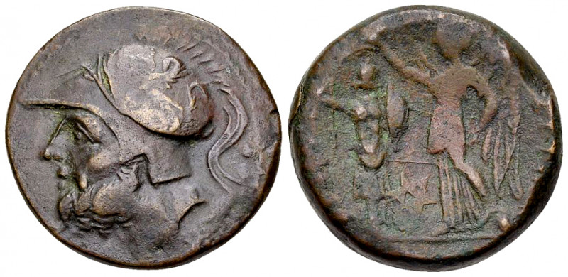 The Brettii AE26, c. 214-211 BC 

Bruttium, The Brettii. AE26 (17.02 g), c. 21...