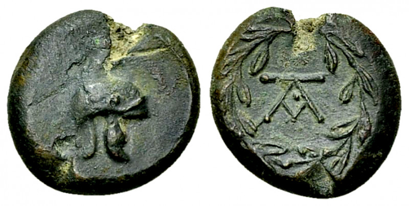 Tauromenion AE Onkia, c. 354-344 BC 

Sicily, Tauromenion. Campanian mercenari...