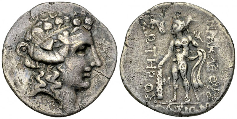 Thasos AR Tetradrachm, c. 150 BC 

Thrace, Thasos. AR Tetradrachm (31-32 mm, 1...