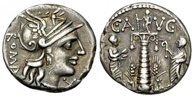 C. Minucius Augurinus AR Denarius, 135 BC 

C. Minucius Augurinus. AR Denarius...