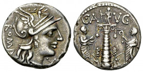 C. Minucius Augurinus AR Denarius, 135 BC
