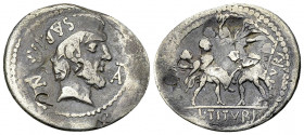 L. Titurius Sabinus AR Denarius, 89 BC
