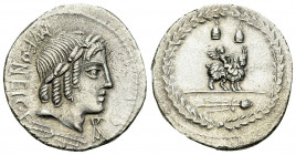 Mn. Fonteius AR Denarius, 85 BC