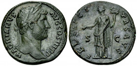 Hadrianus AE Sestertius, Felicitas reverse