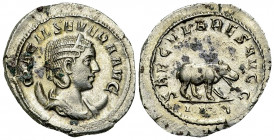 Otacilia Severa AR Antoninianus, Hippopotamus reverse