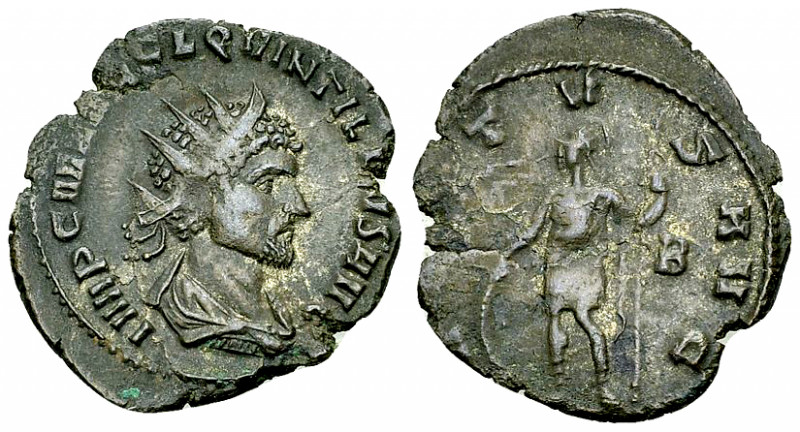Quintillus AE Antoninianus, Virtus reverse 

Quintillus (270 AD). AE Antoninia...