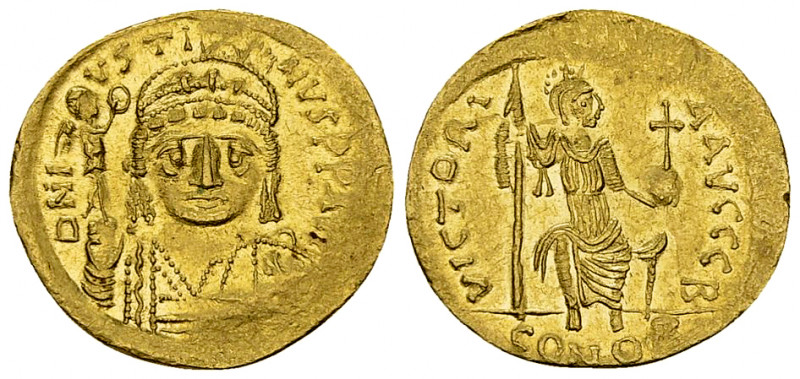 Iustinus II AV Solidus 

Iustinus II (565-578 AD). AV Solidus (19-20 mm, 4.42 ...