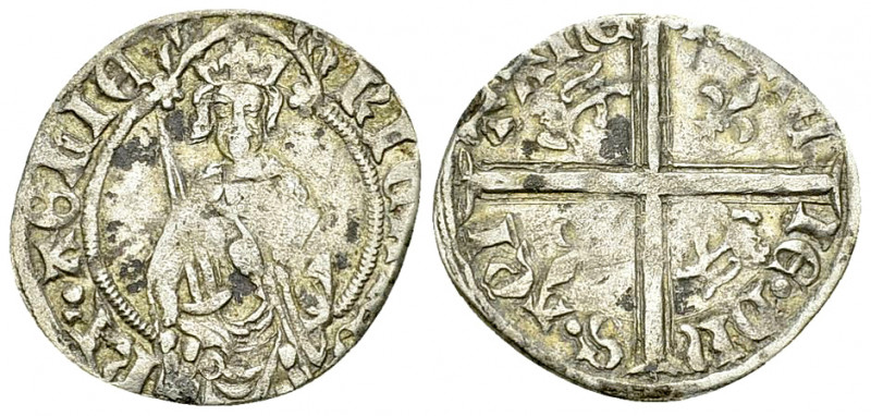 Richard II AR Hardi d'argent 

Anglo-Gallic. Richard II (1377-1399). AR Hardi ...