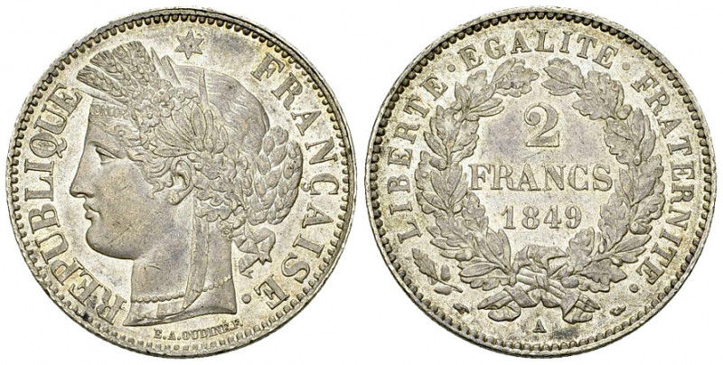 France, AR 2 Francs 1849 A, Paris 

France, Deuxième République. AR 2 Francs 1...